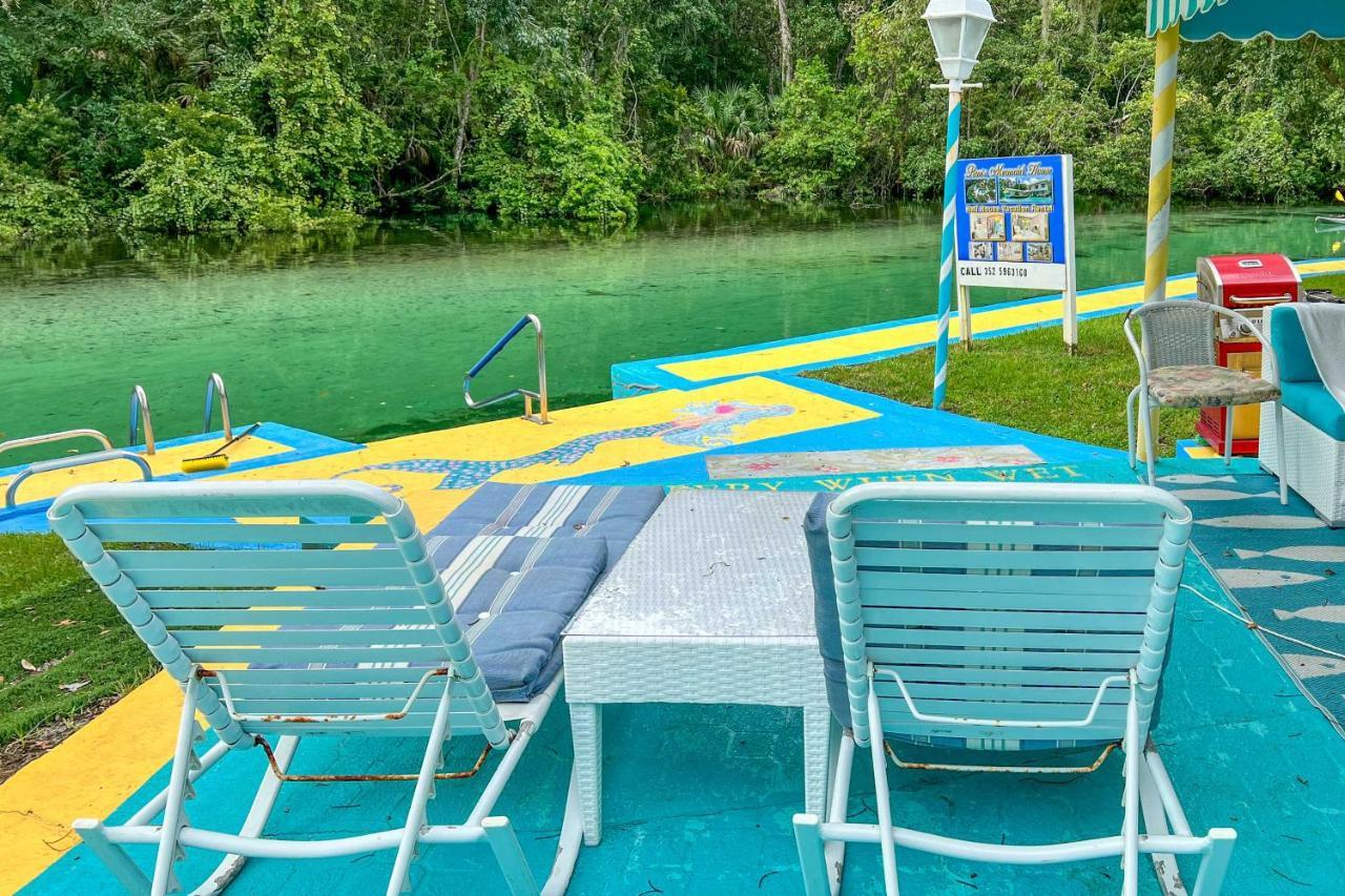 Pams Mermaid House With Riverfront Yard And Lanai! Weeki Wachee Exterior foto