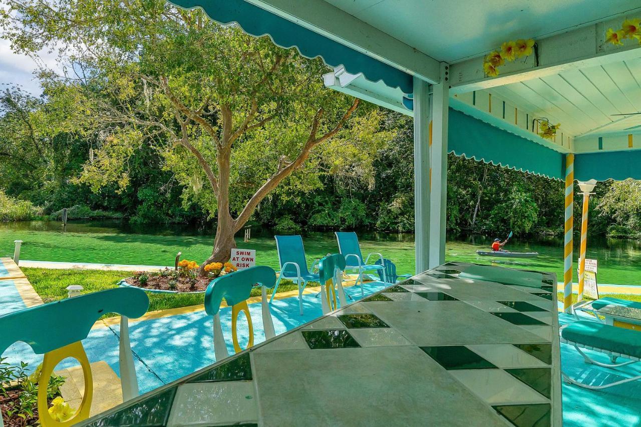 Pams Mermaid House With Riverfront Yard And Lanai! Weeki Wachee Exterior foto